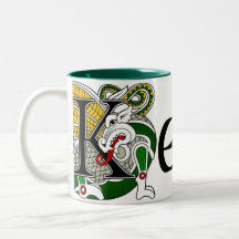 Taza céltica del dragón de Keogh