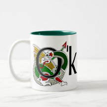 Taza céltica del dragón de O'Keefe