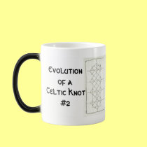 Taza céltica grande de la evolución #2 tazas