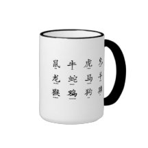 Taza china del horóscopo