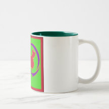 Taza china del logotipo del fiesta nacional