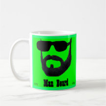 Taza clásica de la barba del hombre por da'vy