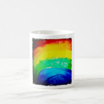 Taza clásica del arco iris del vintage para el caf
