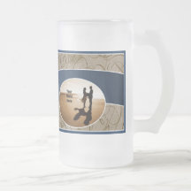 Taza clásica del regalo del vidrio esmerilado de l