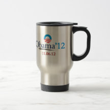 Taza clásica del viaje de Obama 2012