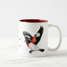 Taza color de rosa adaptable del pájaro del pájaro