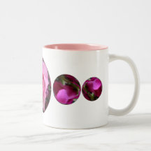 taza color de rosa del terciopelo