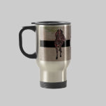 Taza color de rosa del viaje del monograma de la c tazas