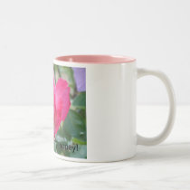 Taza color de rosa rosada tazas