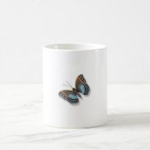Taza colorida de la mariposa