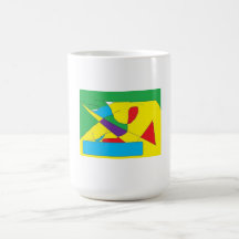 Taza colorida del arte de Op. Sys.