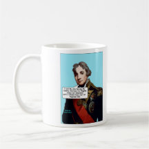 Taza cómica de almirante Nelson