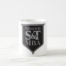 Taza con el logotipo del escudo de MBA