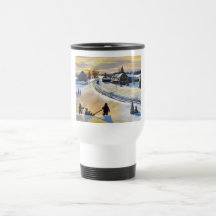 Taza con el "país de las maravillas del invierno "