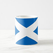Taza con la bandera de la Escocia