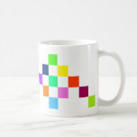 Taza con los cuadrados coloridos