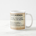 Taza conocida del significado - Alexandra