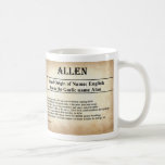 Taza conocida del significado - Allen