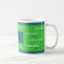 Taza conocida internacional de Alex