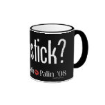 Taza conseguida de McCain Palin del lápiz labial