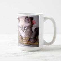 Taza conseguida del gato