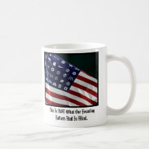 Taza corporativa del estándar de la bandera americ