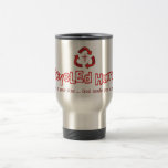 Taza cristiana humana reciclada del viaje