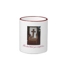 Taza cruzada blanca del Dos-Tono