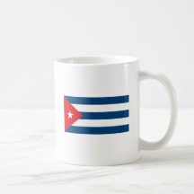 Taza cubana de la bandera