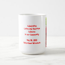 Taza cultural 3 de Latinoamericana de la fiesta