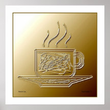 Taza de bronce poster