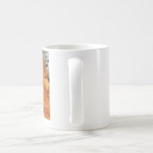 Taza de café anaranjada de la flor
