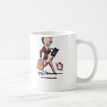 Taza de café cobrable roja de Li'l