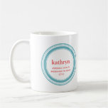 Taza de café de encargo del bachelorette de la dam