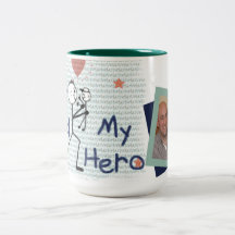 Taza de café de encargo del papá del día de padre 