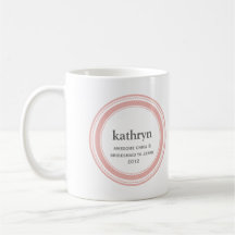 Taza de café de encargo rosada del bachelorette de