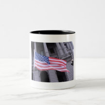 Taza de café de la bandera americana