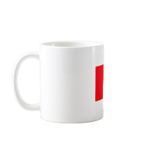 Taza de café de la bandera de Perú