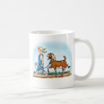 Taza de café de la cabra de la lechería