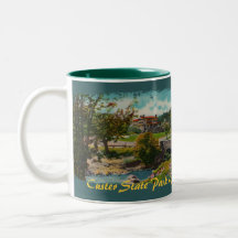 Taza de café de la casa de campo del juego del par