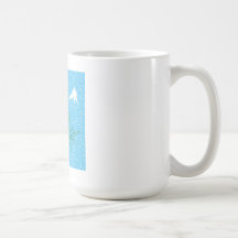 Taza de café de la escena de la nieve
