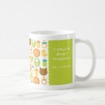 Taza de café de la fiesta de bienvenida al bebé de