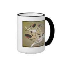 Taza de café de la música que cae tazas