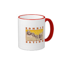 Taza de café de la nación del zombi--Diseños de Ne