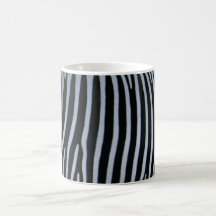 Taza de café de la piel de la cebra