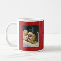 Taza de café de la taza del Peekaboo de Yorkie
