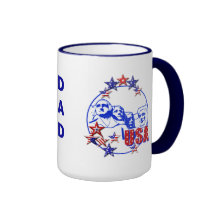 Taza de café de los E.E.U.U. el monte Rushmore del