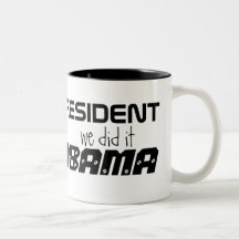 Taza de café de presidente Obama #44