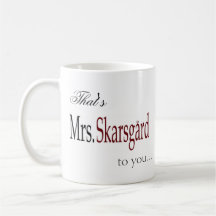 Taza de café de "señora Skarsgard"