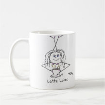 "Taza de café del amante de Latte" por los DIBUJOS